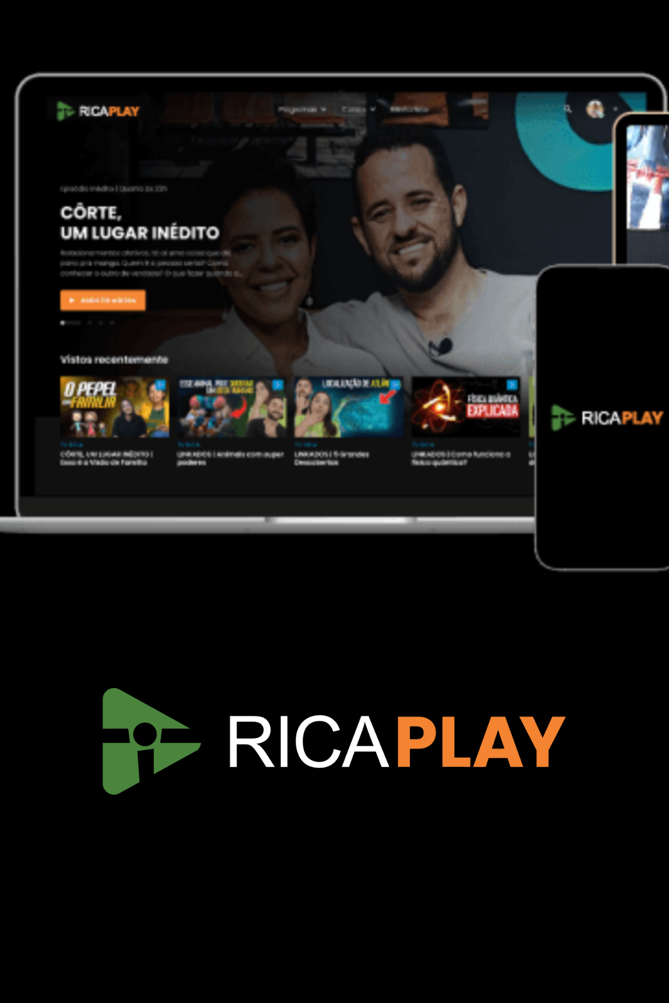 RICA Play em diferentes dispositivos